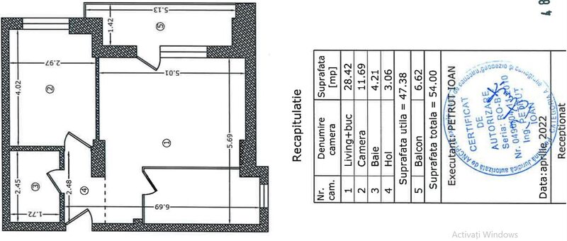 Apartament 2 camere studio generos-mutare imediata strPostalionului/STB241-metrouApPatriei